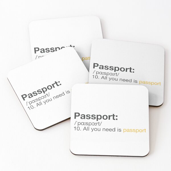Item preview, Travel Dictionary Word - Passport designed and sold by Bee-TouristShop.