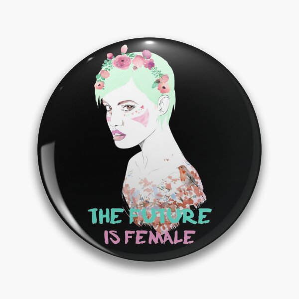 Item preview, The future is female feminism pastel goth watercolor designed and sold by RKSDesigns.
