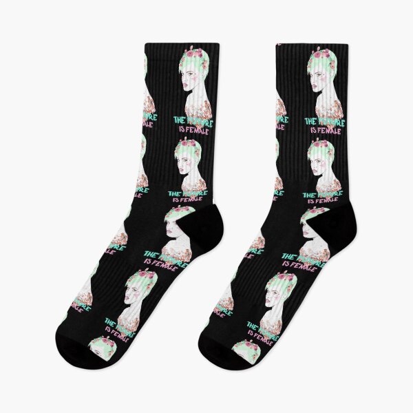 Item preview, The future is female feminism pastel goth watercolor designed and sold by RKSDesigns.