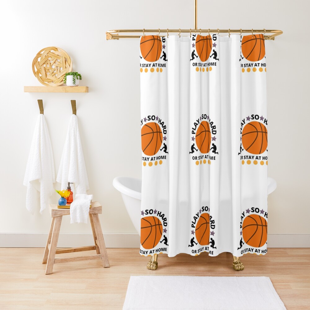 Bulk Discount Playing Basketball Team Essential T-shirt Shower Curtain CS-TTRT52V4
