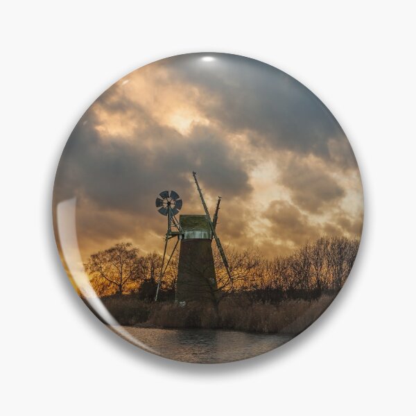Item preview, December Sunset over Turf Fen Mill designed and sold by dp-images.