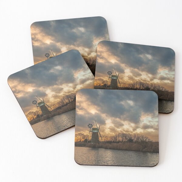 Item preview, December Sunset over Turf Fen Mill designed and sold by dp-images.