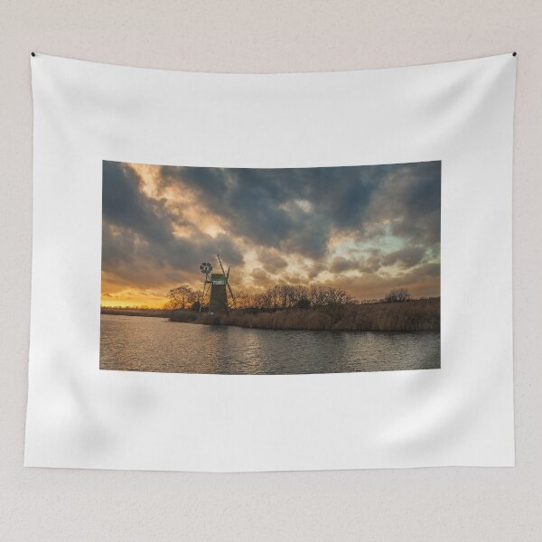 Item preview, December Sunset over Turf Fen Mill designed and sold by dp-images.