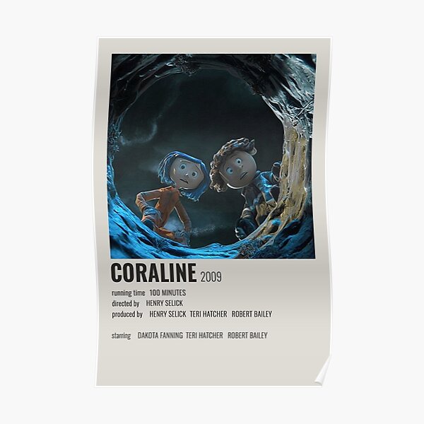 Coraline polaroid movie poster Poster