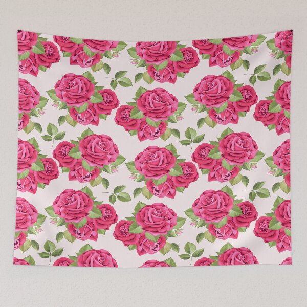 Item preview, Red Flowers Patterns Floral designed and sold by Mo-2000.