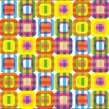 Artwork thumbnail, Square Shape Colorful Background by Roland1980