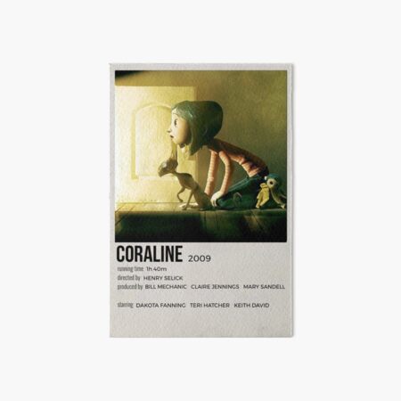 Coraline polaroid movie poster Art Board Print