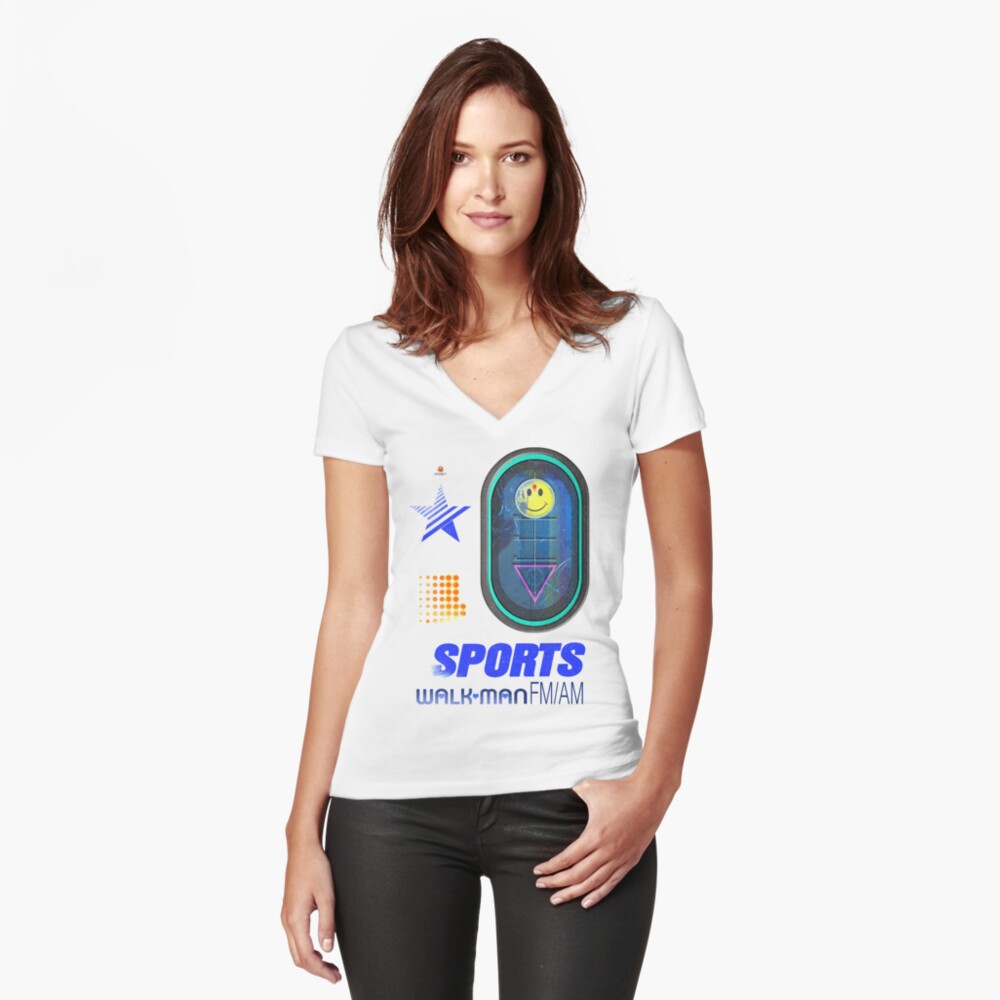 Item preview, Fitted V-Neck T-Shirt designed and sold by filippobassano.