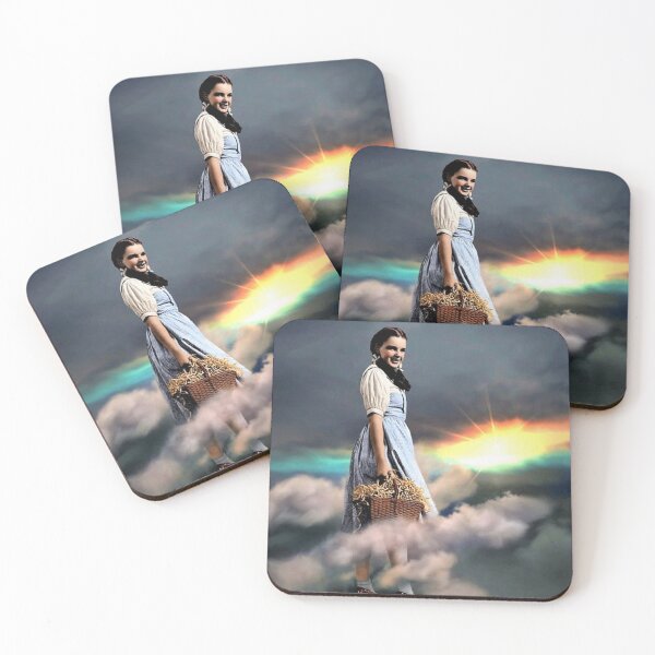 Item preview, over the rainbow with dorothy edit oz print mask socks gift  designed and sold by mystic lady vintage art and fashion designs.