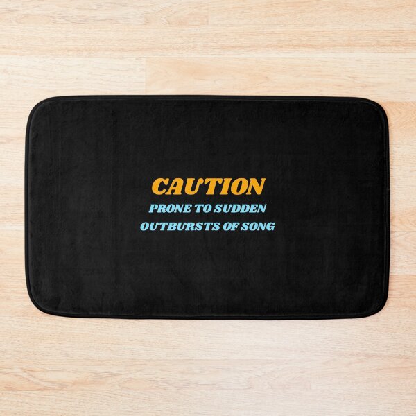 Item preview, Caution Prone To Sudden Outbursts Of Song blue yellow designed and sold by Inspirationmotivation.