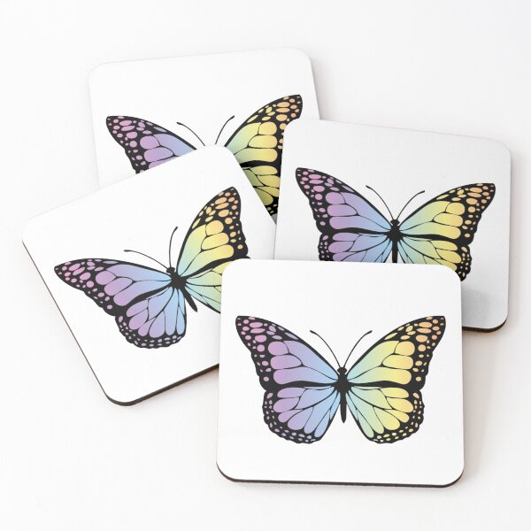 Item preview, Rainbow pastel butterfly  designed and sold by Cosmic Detour .
