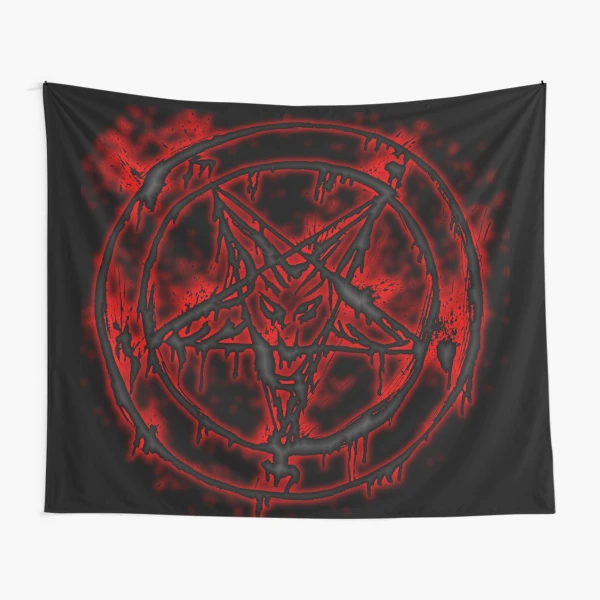 pentagram satanism sigil of baphomet devil Tapestry for Sale by Lilith Eve Redbubble