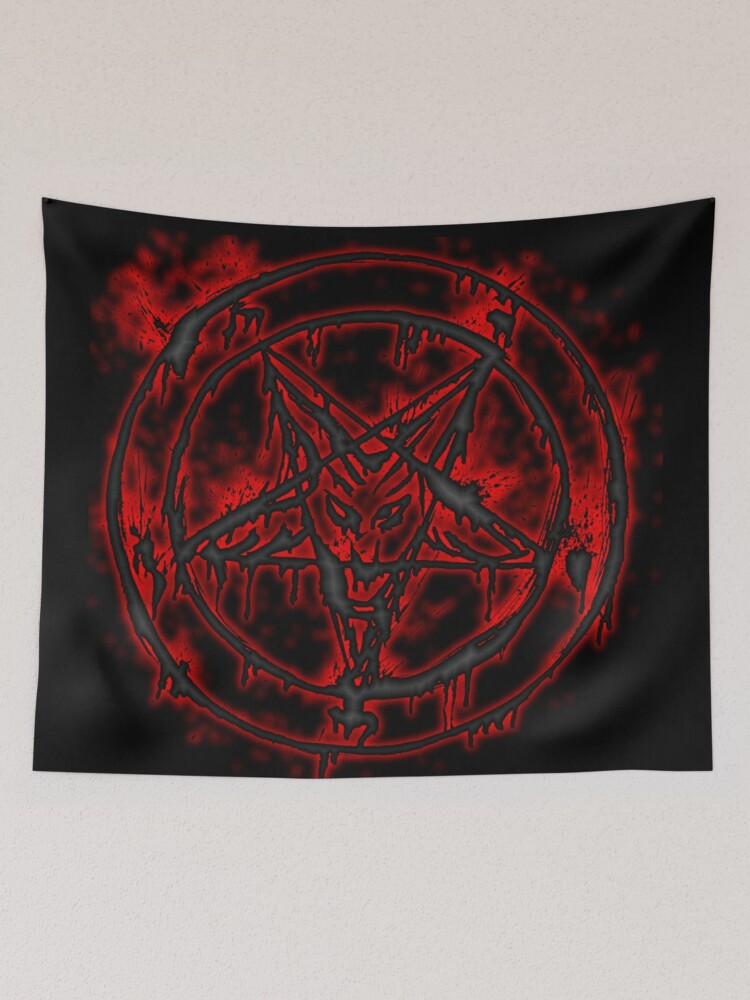 Satanic Pentagram Been Caught Lying Custom order Tapestry 59