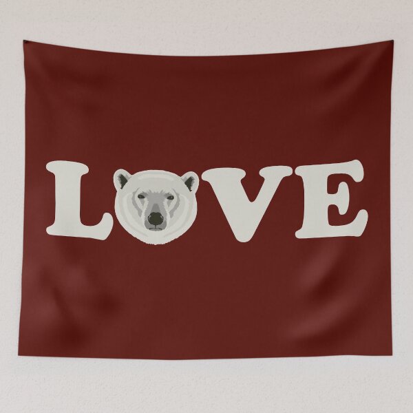 Item preview, L O V E - Polar Bear designed and sold by GeoCreate.