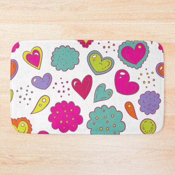 Item preview, cute hearts pattern, pastel hearts pattern, hearts pattern, bright colored hearts pattern, fuchsia hearts pattern designed and sold by angelescar.