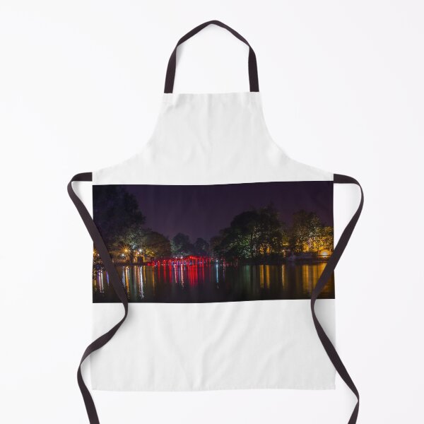 Item preview, Red Huc Bridge and Ngoc Son Temple at Hoan Kiem Lake, Hanoi, Vietnam. designed and sold by SnapTPhotograph.