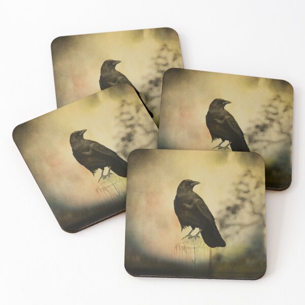 Item preview, Crow On A Fence Post designed and sold by gothicrow.