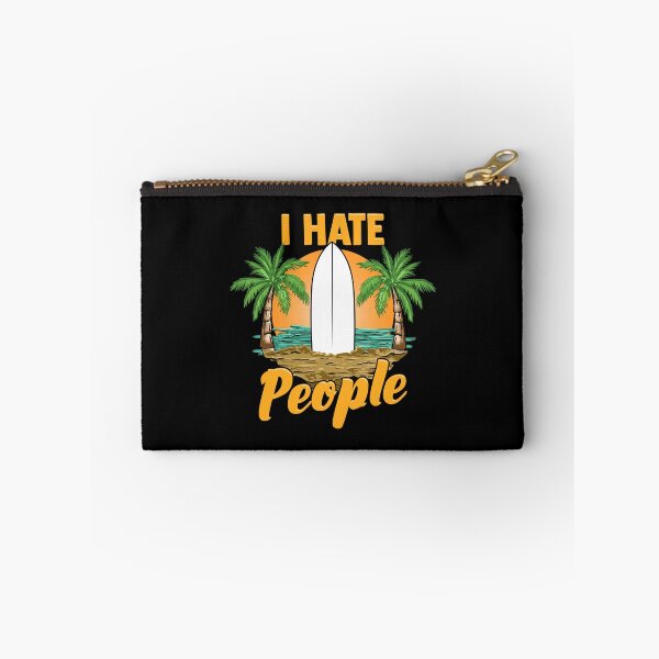 Item preview, Funny I Hate People Relaxing Beach Vacation Pun designed and sold by perfectpresents.