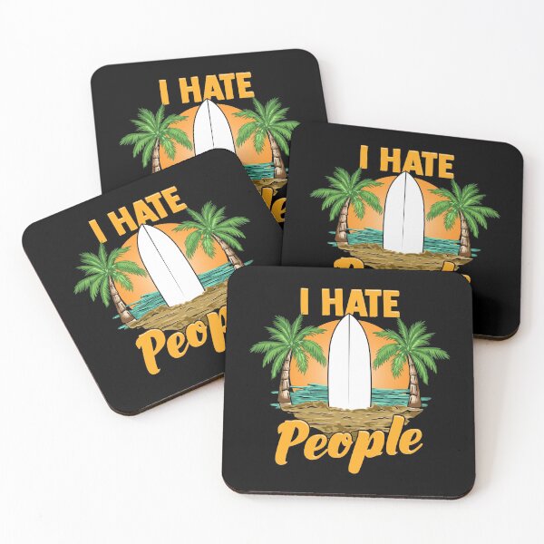 Item preview, Funny I Hate People Relaxing Beach Vacation Pun designed and sold by perfectpresents.