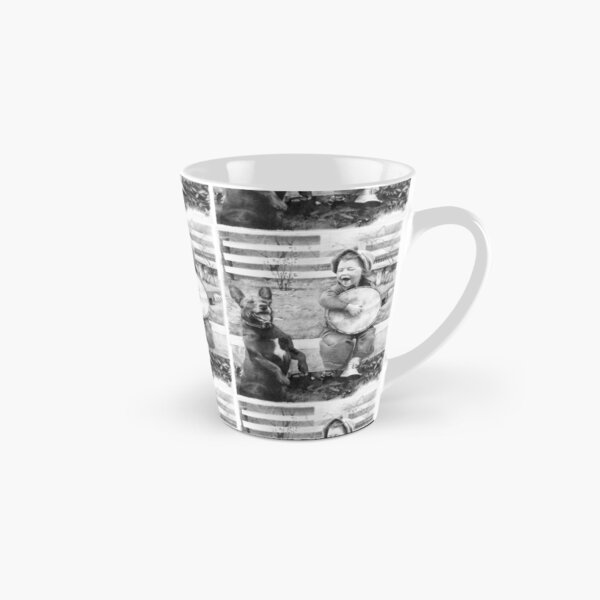 Little girl playing a banjo Tall Mug