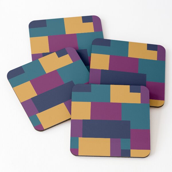 Item preview, Jeweltone geometric block pattern designed and sold by Cute Designs Shop.