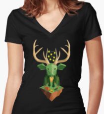 The Green Soul Women's Fitted V-Neck T-Shirt