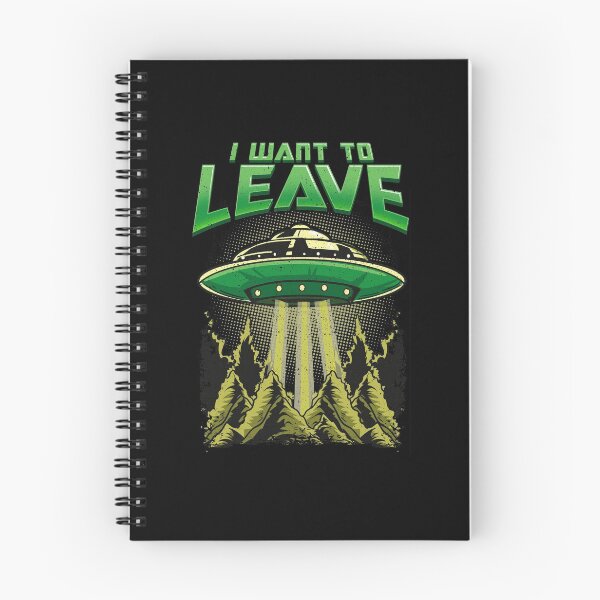 Item preview, Cute & Funny I Want To Leave UFO Aliens Spaceship designed and sold by perfectpresents.