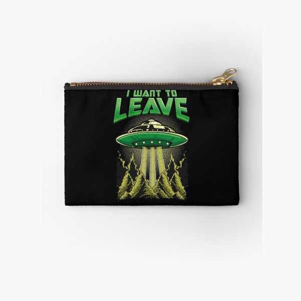 Item preview, Cute & Funny I Want To Leave UFO Aliens Spaceship designed and sold by perfectpresents.
