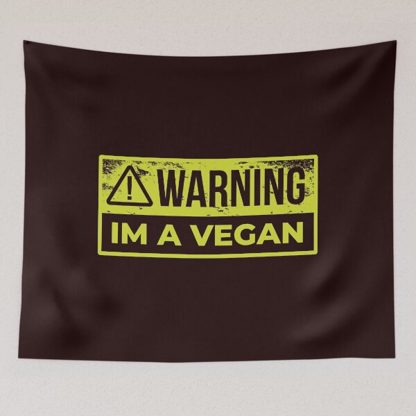 Item preview, WARNING I M VEGAN designed and sold by Delicious Design ⭐⭐⭐⭐⭐.