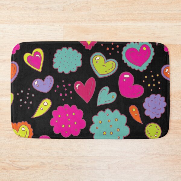 Item preview, cute hearts pattern, pastel hearts pattern, hearts pattern, bright colored hearts pattern, fuchsia hearts pattern designed and sold by angelescar.