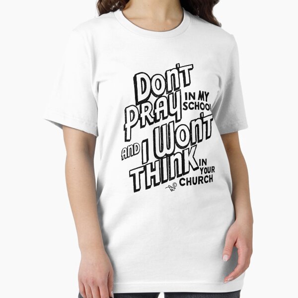 Item preview, "Praying vs. Thinking" by Tai's Tees  designed and sold by Taiz Teez.
