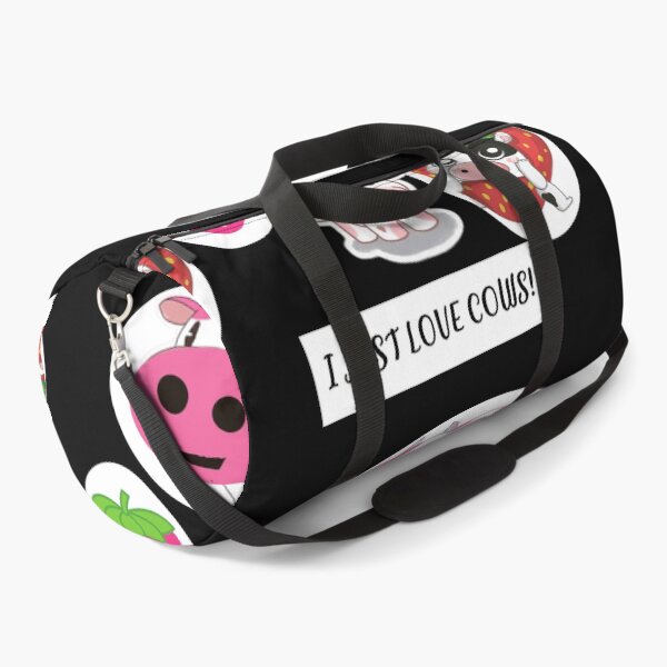 Item preview, strawberry cow sticker set,moo cow designed and sold by amy greaves.