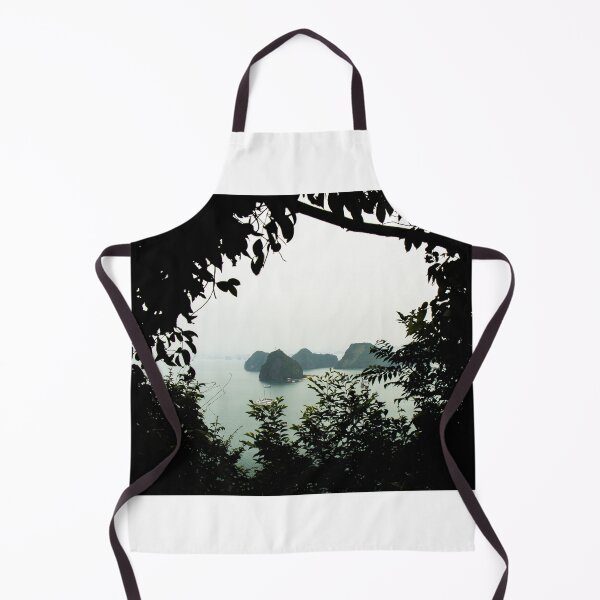 Item preview, Silhouette of vegetation, with a view of Ha Long Bay. designed and sold by SnapTPhotograph.