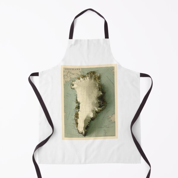 Item preview, 1963 Greenland Relief Map 3D digitally-rendered designed and sold by ThinkAboutMaps.