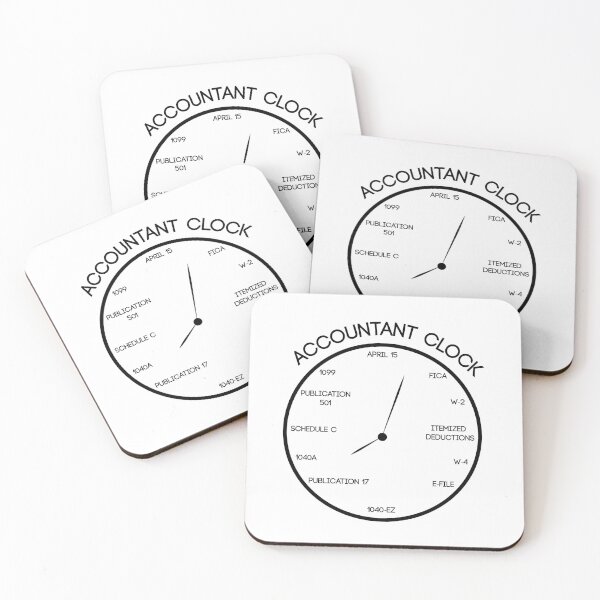 Item preview, Accountant tax season clock april 15 tax day - Funny Accountant Gift, Auditor Gift, Accountant Shirt, Tax Auditor Gift, Tax Auditor Sticker designed and sold by Eddyed.