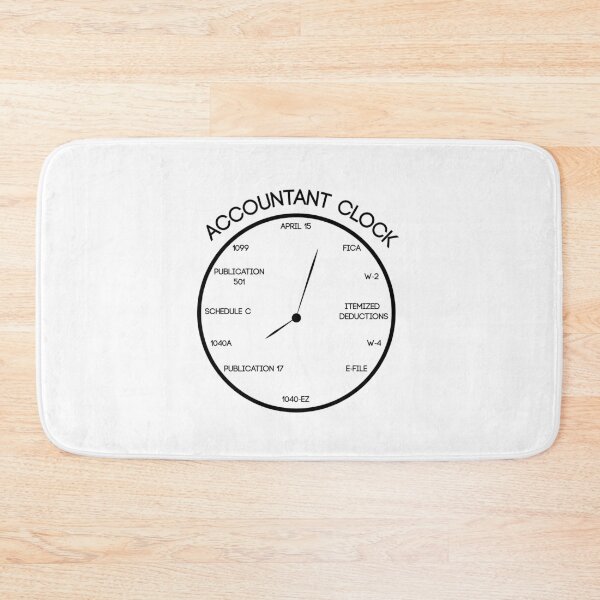 Item preview, Accountant tax season clock april 15 tax day - Funny Accountant Gift, Auditor Gift, Accountant Shirt, Tax Auditor Gift, Tax Auditor Sticker designed and sold by Eddyed.
