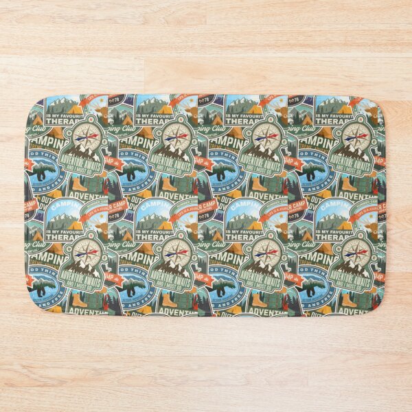 Item preview, etiqueta de camping designed and sold by amy greaves.