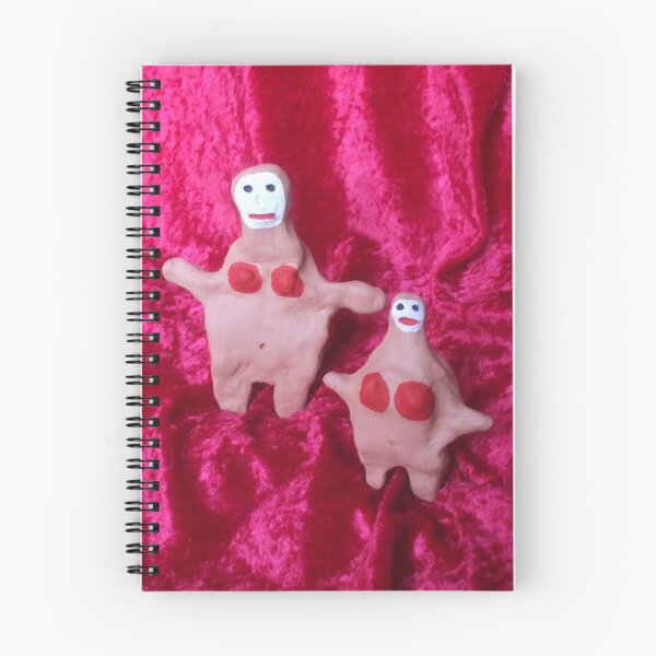 Item preview, Two Clay Women on Red Velvet designed and sold by JaySnellingArt.