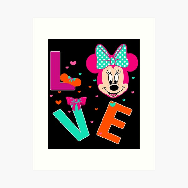 Mouse Love Design beautiful passionate Art Print