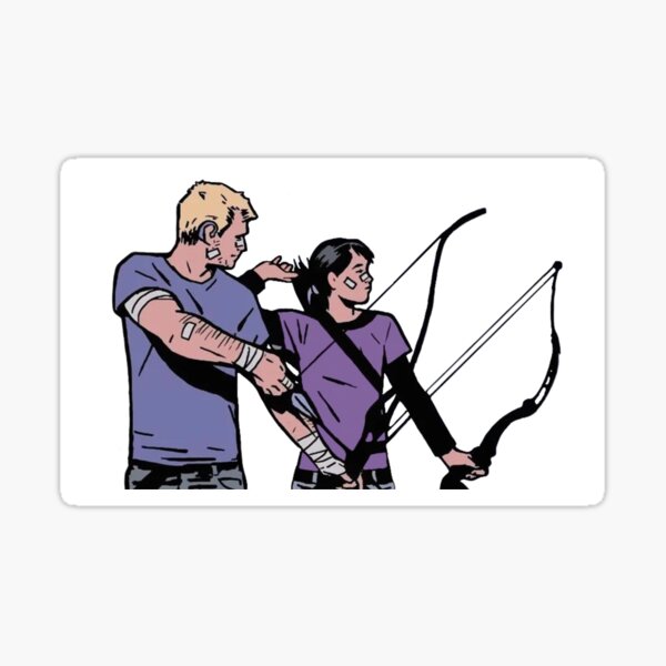 Clint Barton and Kate Bishop Sticker