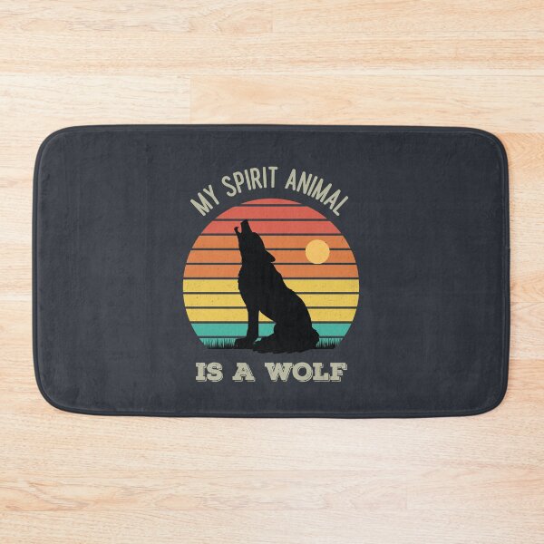 Item preview, My spirit animal is a wolf vintage retro sunset designed and sold by Phoca Mobil.