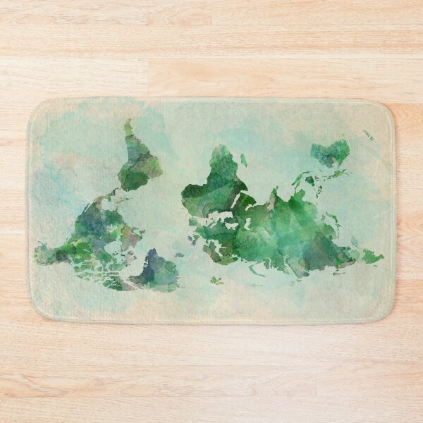 Item preview, Watercolour upside down map designed and sold by Arinom.