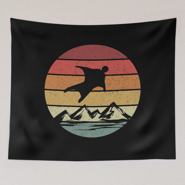 Item preview, Free Falling Retro Wingsuit Jersey designed and sold by Manisma Road.