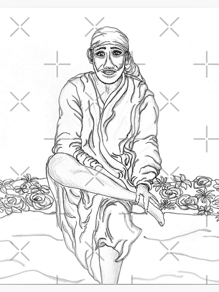 Shirdi Sai Baba - Pencil Sketch Drawing by Lakshmi Ramakrishnan - Fine Art  America