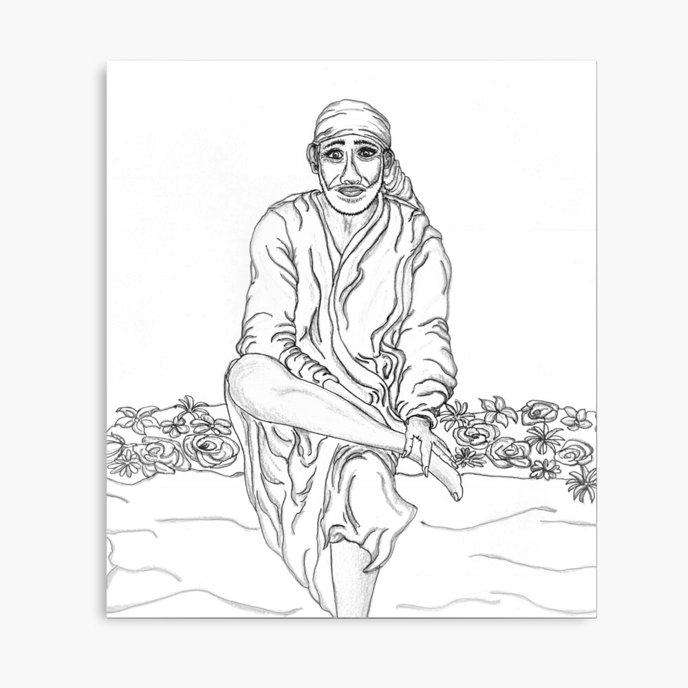 Illustration of Shirdi Sai Baba Stock Photo - Alamy