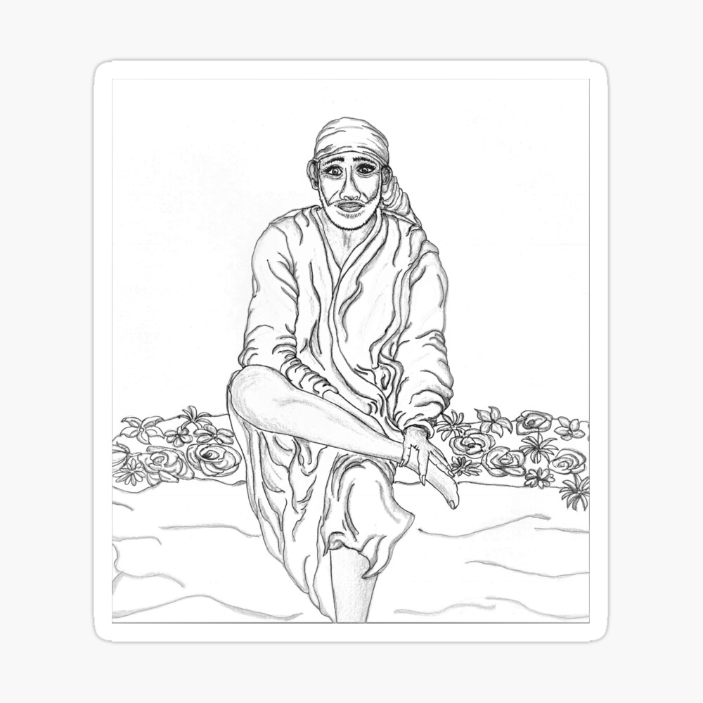 Sathya Sai Baba #1 Drawing by Helen Von Allmen - Fine Art America