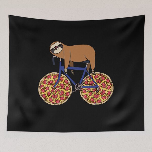 Item preview, Sloth Pizza Cycling Theme Jersey designed and sold by Manisma Road.