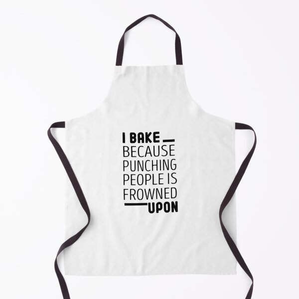 Item preview, i bake because punching people is frowned upon Funny Baker Gift designed and sold by Chamssou.