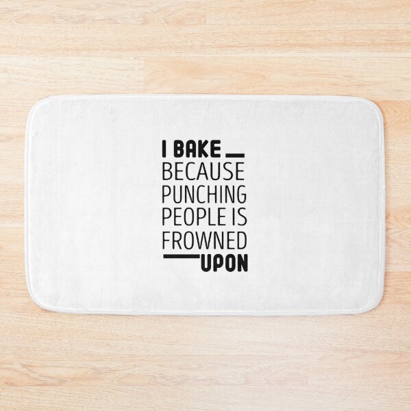 Item preview, i bake because punching people is frowned upon Funny Baker Gift designed and sold by Chamssou.