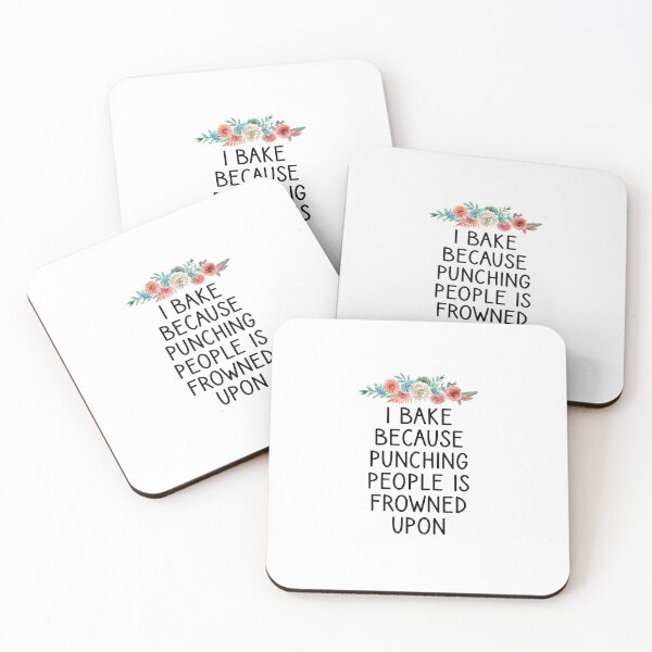 Item preview, i bake because punching people is frowned upon Funny Baker Gift designed and sold by Chamssou.